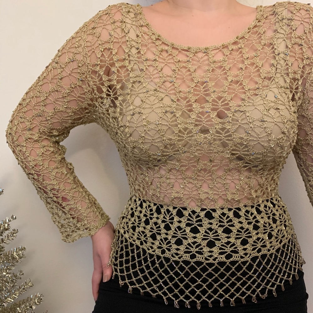 Crotchet Beaded Top